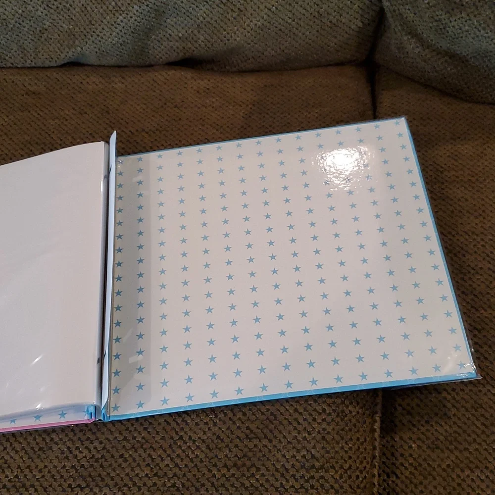 Gymnastics Themed 20 Page Scrapbook/Photo Album - Blue & Pink 12×12 New